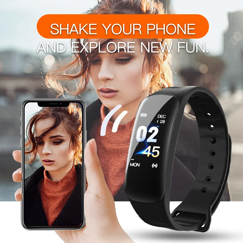 Letike C1 Plus умный Браслет цветной экран измеритель артериального давления