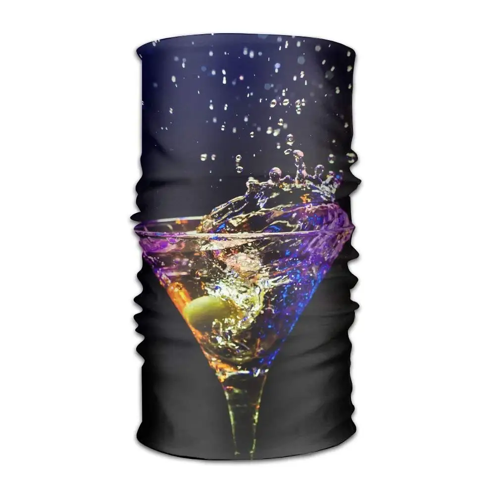 

Bandana Headband Fashion Cocktail Olive Glass Spray Multifunction Magic Handscarf Face Scarf Neck Gaiter Balaclava Sweatband