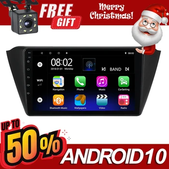 

2 Din Car Radio Navigation GPS Bt Player 9 Inch Screen For Skoda Fabia 2015 2016 2017 2018 Android 10 Stereo Head Unit