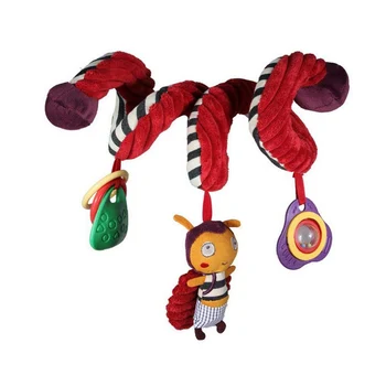 

Baby Rattle Toy Bees Shaped Activity Spiral Wrap Around Crib Bed Bassinet Stroller Rail Toy Baby Hanging Rattle Educational Toy