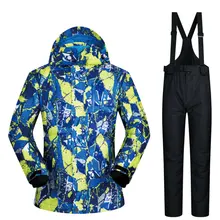 Толстовка с капюшоном, зимний комбинезон, Мужская водонепроницаемая верхняя одежда, комбинезоны, высокое качество, лыжный костюм, мужской комплект, теплая зимняя одежда для катания на лыжах, Прямая поставка