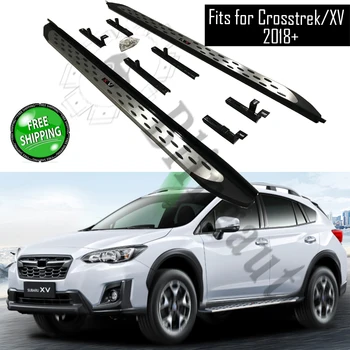 شراءيناسب S Ubaru Crosstrek XV 2018 + 2 قطعة اليسار الأيمن تشغيل مجلس الجانب خطوات Nerf بار دواسة سيارة الجانب الدرج
