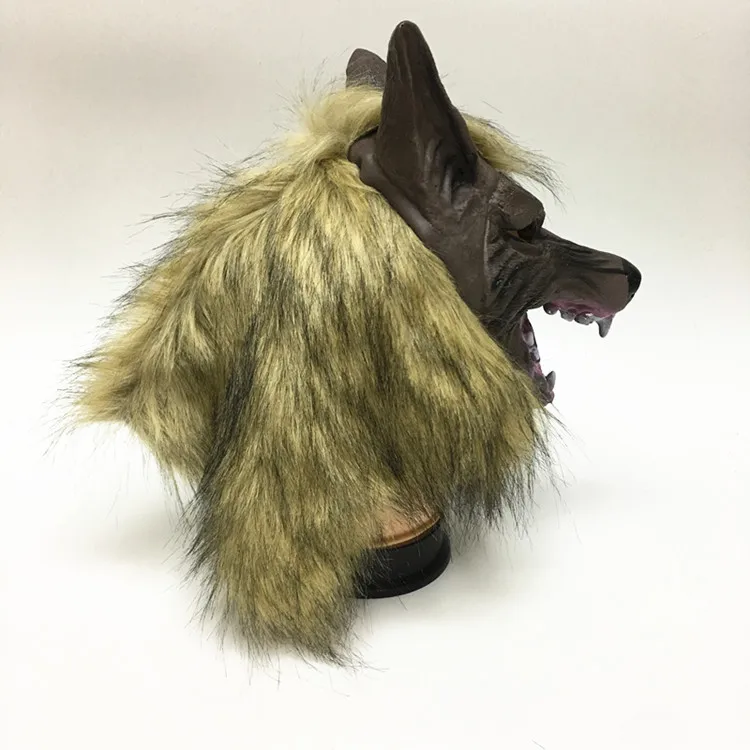 Halloween Mask Horror Wolf Devil Dress Ball Props Mask Full Head Wolf Head Hood Halloween Party Mask