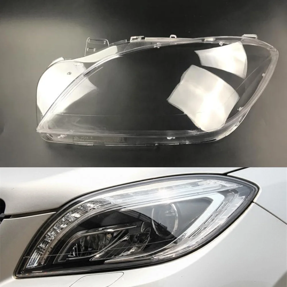 Для Mercedes-Benz W166 ML300 ML350 ML400 ML450 ML500 2012 2013 Автомобильные фары прозрачные линзы Авто оболочка Крышка - Цвет: Driver Side