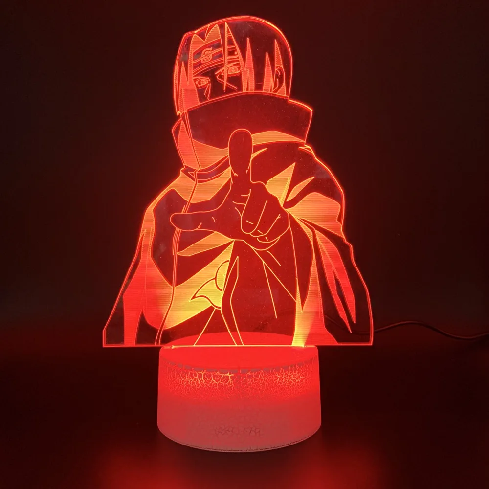 3d оптическая лампа с рисунком из аниме «Наруто» команда 7 Какаси из аниме Рисунок, в офис, для украшения дома Ночной светильник Настольная лампа для детей подарок ребенку светодиодный ночной Светильник