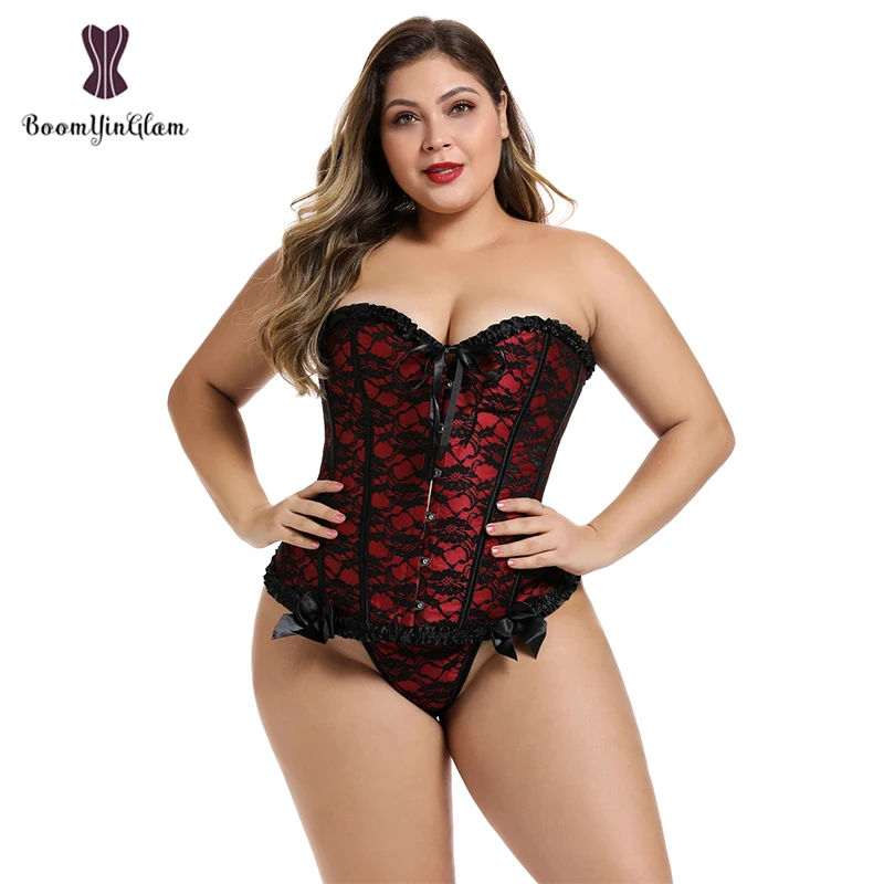 Slimming Waist Sexy Victorian Pleated Lace Up Boned Corset Plus Sze S-6XL Ruffled Top Bustiers & Corsets 805#