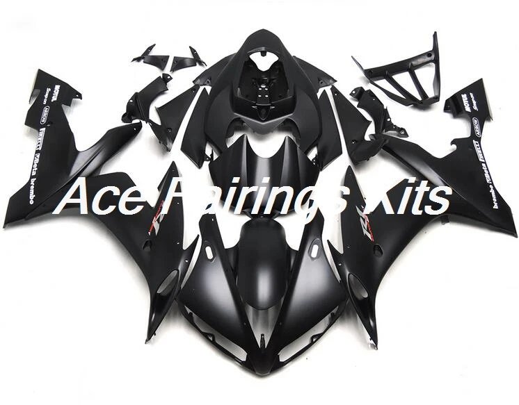 Топ впрыска ABS мотоцикл обтекатель подходит для Yamaha R1 2004 2005 2006 04 05 06 YZF R1 Полный обтекатели матовый черный