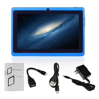 

BLUE 7 Inch HD Screen Android Quad-core Tablet PC 512MB+4GB/512MB+8GB/1GB+8GB/1GB+16GB 2.0MP Camera Support TF Card