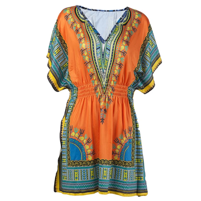 2020 أخبار Afircan الملابس خمر القبلية Dashiki بازان الملابس مرونة الخصر ملابس الشارع الشهير فساتين الأفريقية للنساء Kotora Shop