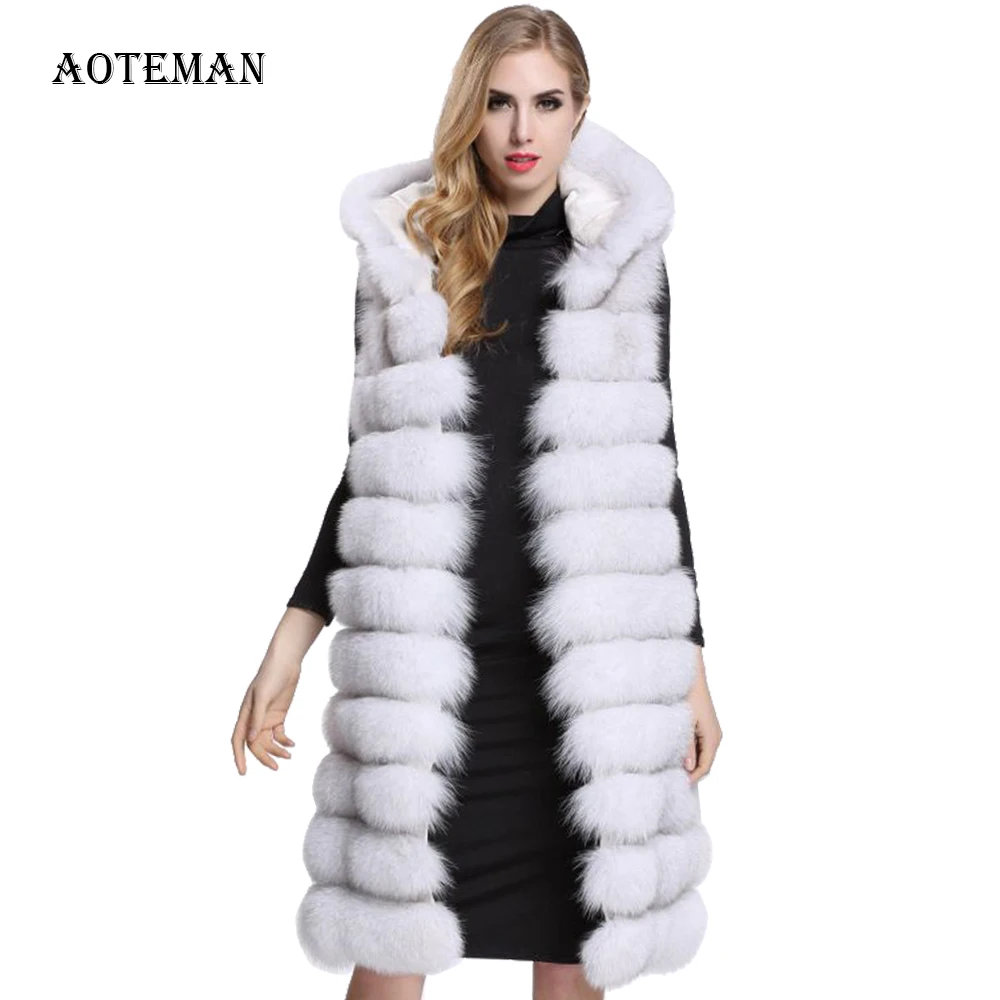 

Autumn Winter Women Faux Fur Coat 2019 Casual Solid Long Jackets Coat Fashion Vintage Hooded Warm Fur Overcoat Casaco Feminino