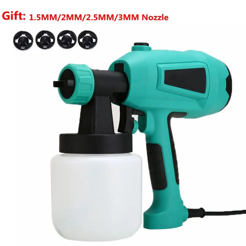 

New Spray Gun 550W High Power Electric Paint Sprayer Gun with 4 Nozzles Easy Spraying for Home Decoration Furniture Wall Wood