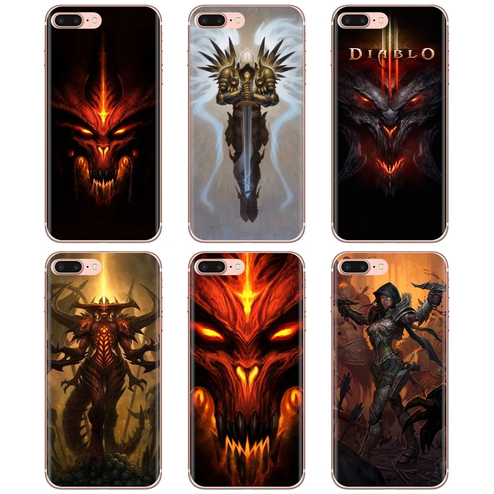 Diablo-S-3-S-cool-game Soft Cases Covers For Xiaomi Redmi 2 S2 3 3S 4 4A 5 5A 6 6A 7A 9 9T 9C 9A Pro Pocophone F1 | Мобильные