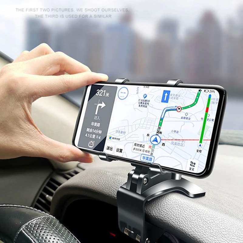 

Universal Multifunction Car GPS Navigation Phone Holder For iPhone Samsung Huawei Xiaomi Rearview Mirror DashBoard Bracket Stand