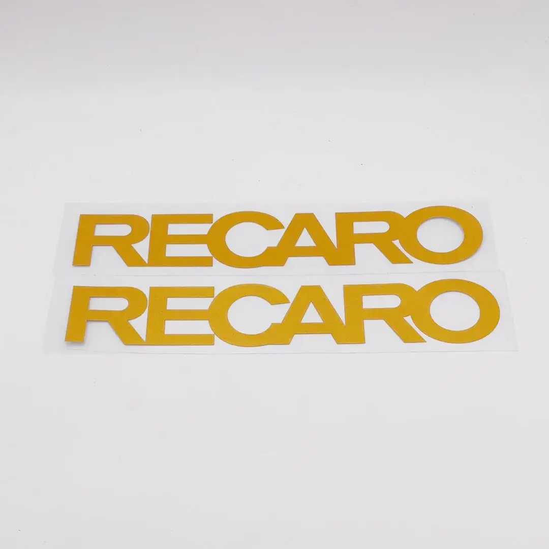 1 Pair For RECARO STICKERS GRAPHICS VINYL DECAL STICKER  decal reflective decoration Accessory Logo Size: 20*2.9cm funny bumper stickers