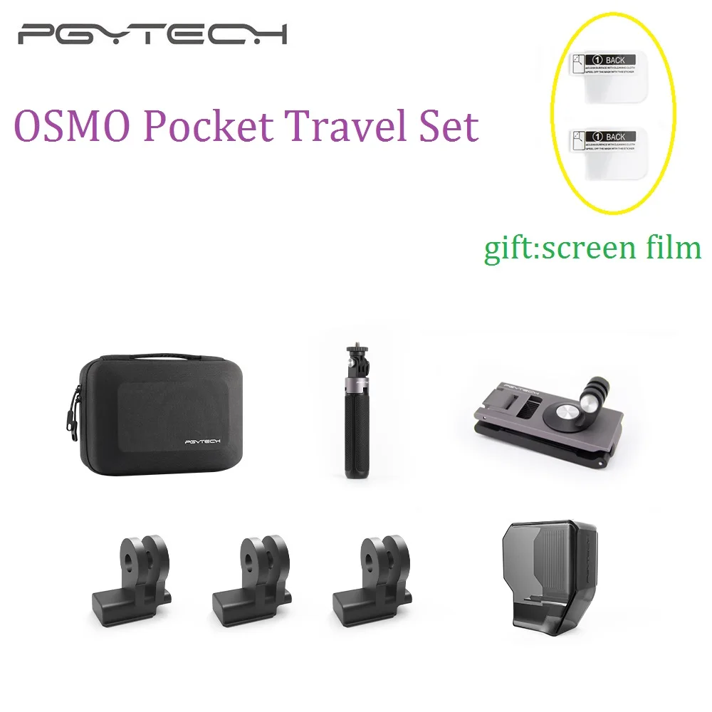 PGYTECH OSMO Карманный дорожный набор чехол Защита подвески для DJI Osmo карманные Accssories