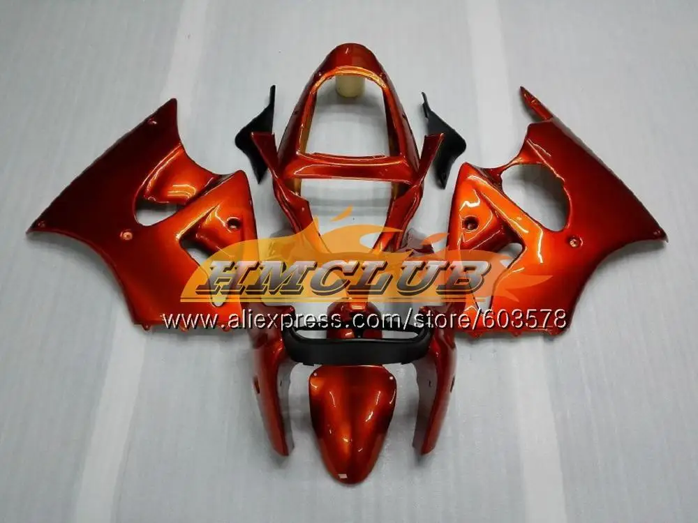 Корпус для KAWASAKI ZX-636 ZX 6 R ZX636 ZX6R 00 01 02 Красный Пламя 106CL. 10 ZX 636 600CC ZX-6R ZX600 ZX 6R 2000 2001 2002 обтекатель - Цвет: No. 21 Gloss orange