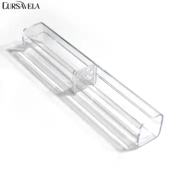 

CURSAVELA 1pc Eyelash Extension Tweezers CASE Clip box plastic Transparent high-end quality