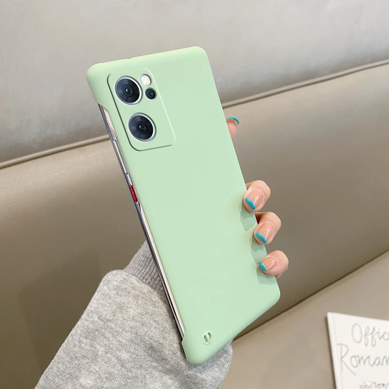 Matte Frameless Phone Case For Oppo Reno Series Slim Shockproof_voghion.com