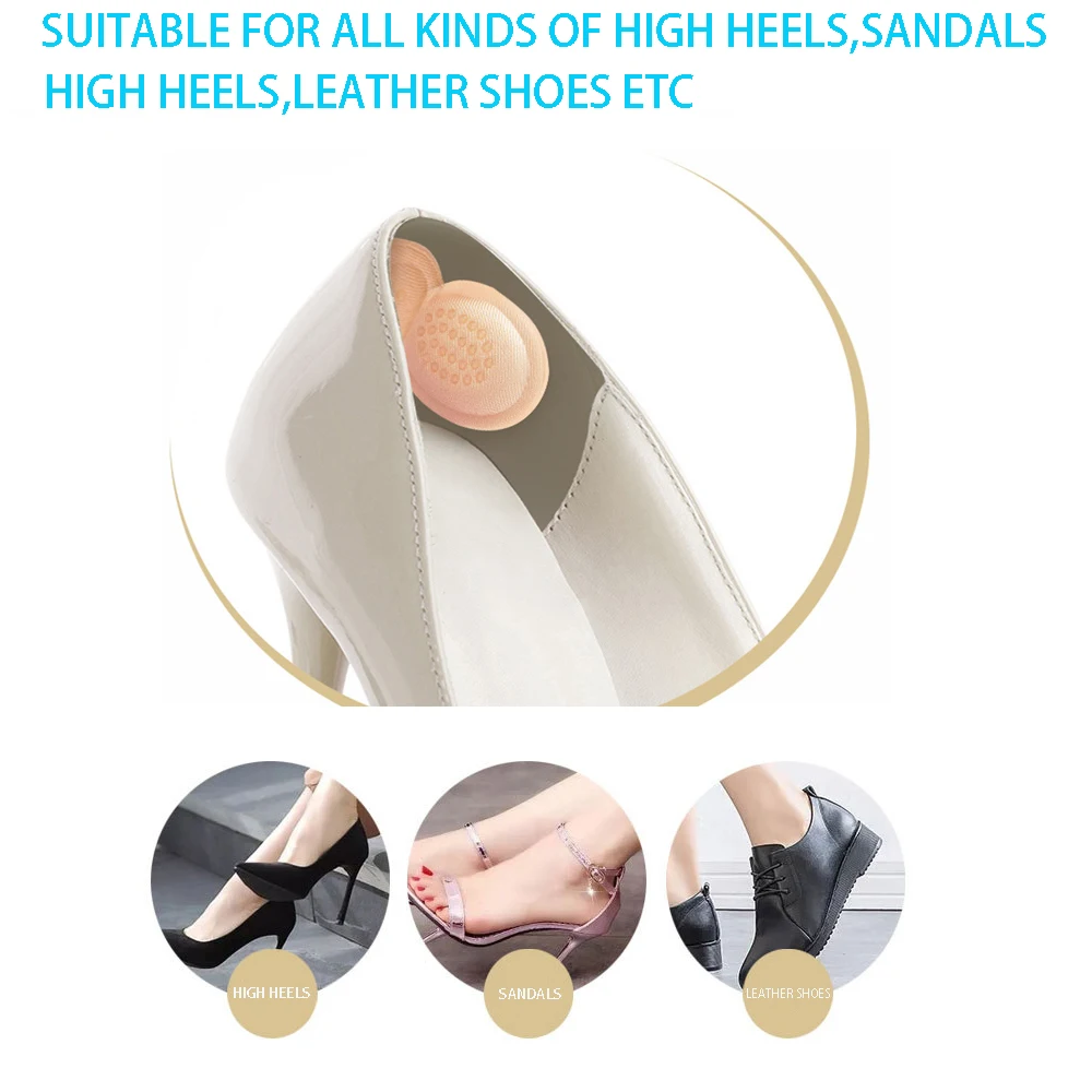 1pair High Heel Insoles Butterfly Heel Liner Grips Protector Sticker Heel Pad Foot Care Inserts Cushion Shoe Accessories 3mm/6mm ► Photo 3/6