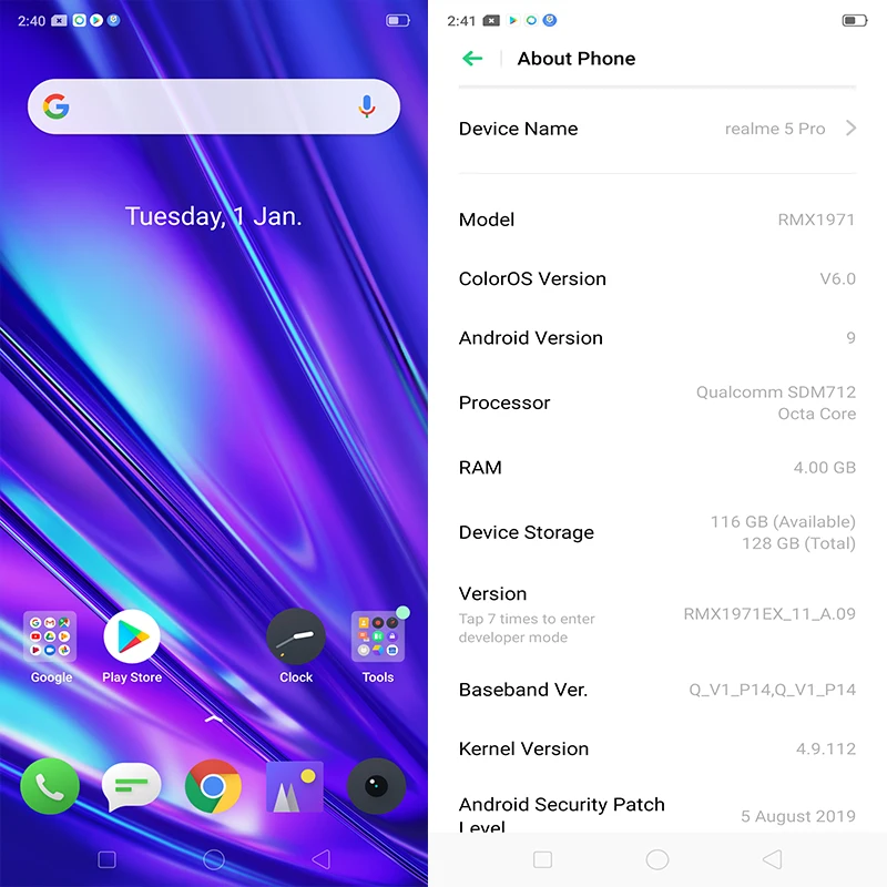 Realme 5 Pro глобальная версия VOOC 20 Вт быстрое зарядное устройство 6,3 дюймов мобильный телефон Snapdragon 712 AIE Восьмиядерный 48мп четырехъядерный мобильный телефон