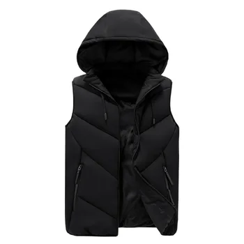 

2019 Winter New Casual Hooded Chalecos Para Hombres Invierno