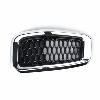 

Inserts Grille trim Chrome Plastic Fit Replacement Frame 7pcs Front Black