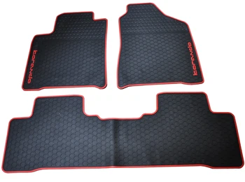 

Free Ship Green Rubberthick Waterproof Slip Resistant Environmental Latex Car Floor Mats for SsangYong Korando