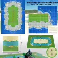 32*32 маленькие точки остров опорная плита строительный блок морской пляж Базовая пластина аксессуары совместимы с основными брендами игрушки для детей