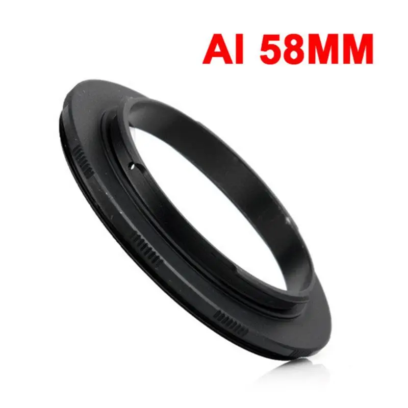 58mm Алюминий Камера макро объектив для Nikon AI AF-49 мм/52/58/62/67/72/77 мм переходное кольцо LX9A - Цвет: 58mm