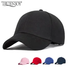 TRUENJOY Классическая однотонная женская бейсболка Мужская Повседневная Snapback хип-хоп шапка, кепка для спорта на открытом воздухе унисекс высокое качество
