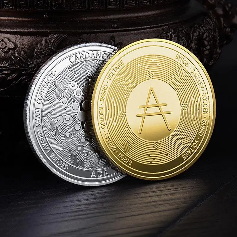 Plated Cardano ADA Coin Cryptocurrency Physical Collection Metal | Дом и сад