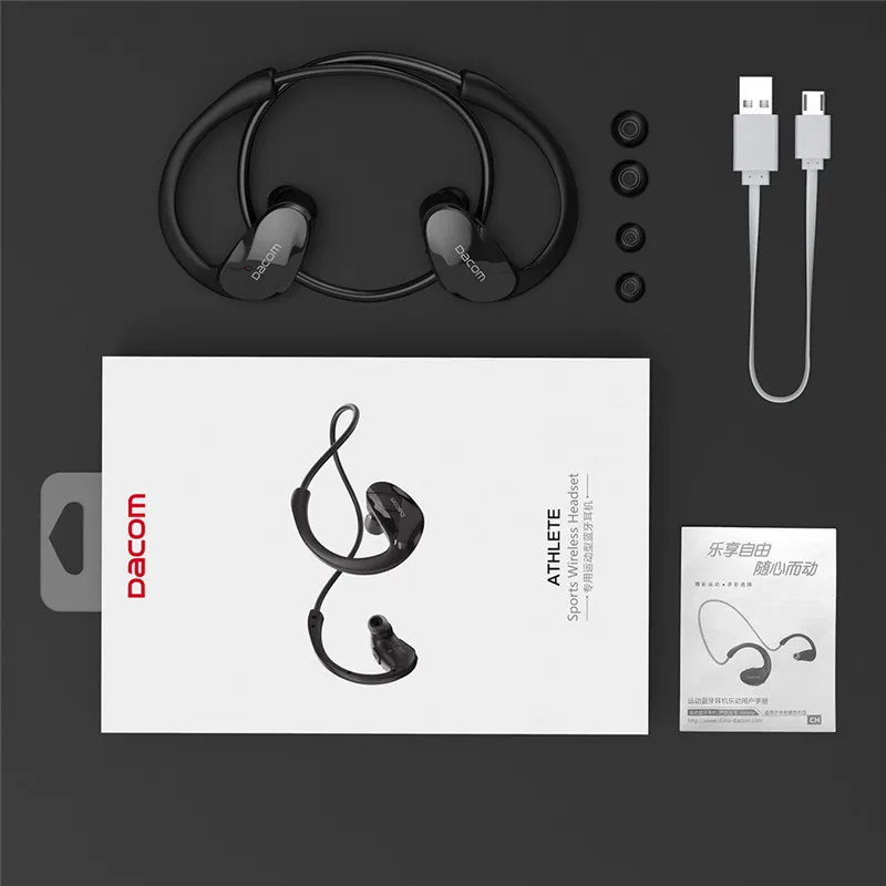 Фото Dacom Беспроводная связь Bluetooth 4.1 наушники Мода Спорт стерео наушник музыкальные с Dacom Беспроводная связь Bluetooth 4.1 наушники Мода Спорт стерео наушник музыкальные с