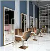 Web celebrity barber shop mirror table with LED lamp floor mirror full body mirror hair salon dedicated hair salon mirror table ► Photo 3/5