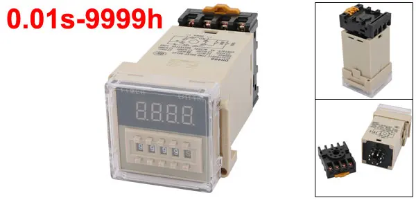 DH48S-1Z 8 терминалов ЖК-дисплей Электронный реле задержки таймера DC24V