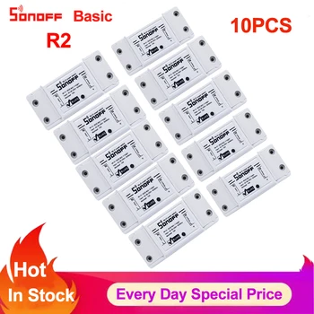 

Sonoff Basic Smart Home Wifi Switch Wireless Remote Control Light Timer Switch Diy Modules 10A/2200W Via Ewelink Work With Alexa