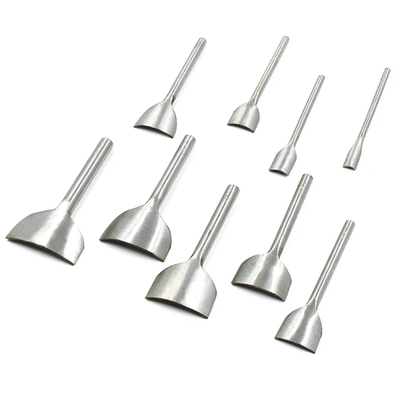 HLZS-9Pcs Diy 1/4 ручной работы кожаный инструмент ремень круглый филе пуансон в форме хвостового выреза круглый ремень удар 10-50 мм