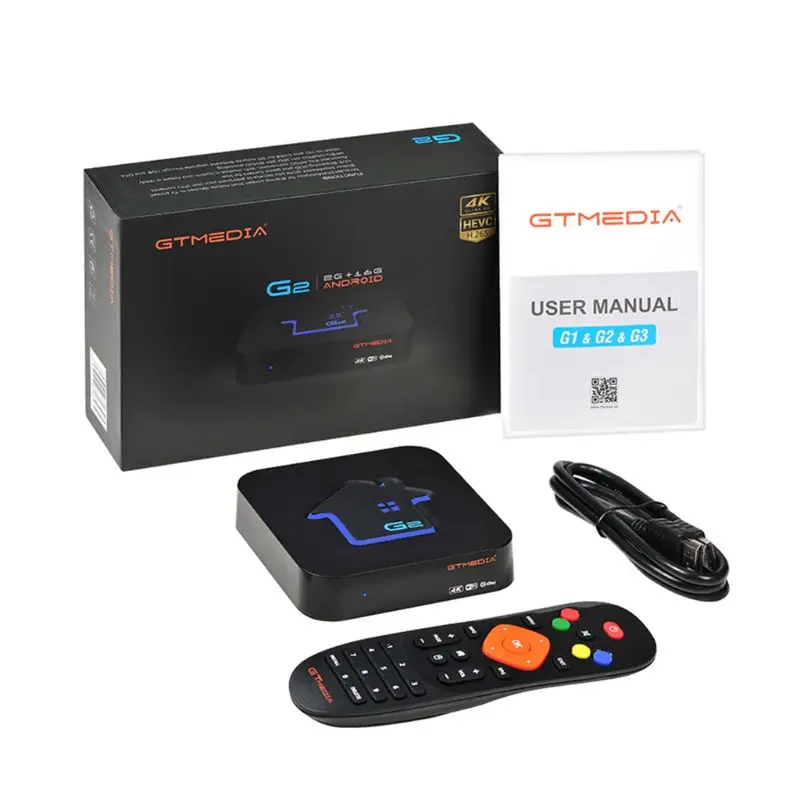 GTMEDIA G2 ТВ приставка+ IP ТВ сервер 4K HDR* ndroid 7,1 ультра 2G 16G WIF телеприставка Бо