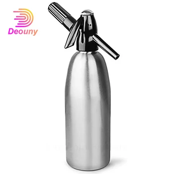 

DEOUNY Soda Water Siphon Ultimate Aluminum For Soda Maker 1 Liter Make Soda Infusions Uses Standard Adapter Co2 Bar Home Tools