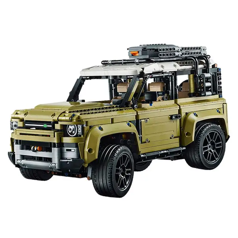 Technic автомобильные игрушки, совместимые с 42110 Land SUV, автомобиль Rover Defender, Сборная модель автомобиля, Детский Рождественский подарок, строительные блоки, кирпичи - Цвет: no box with manual