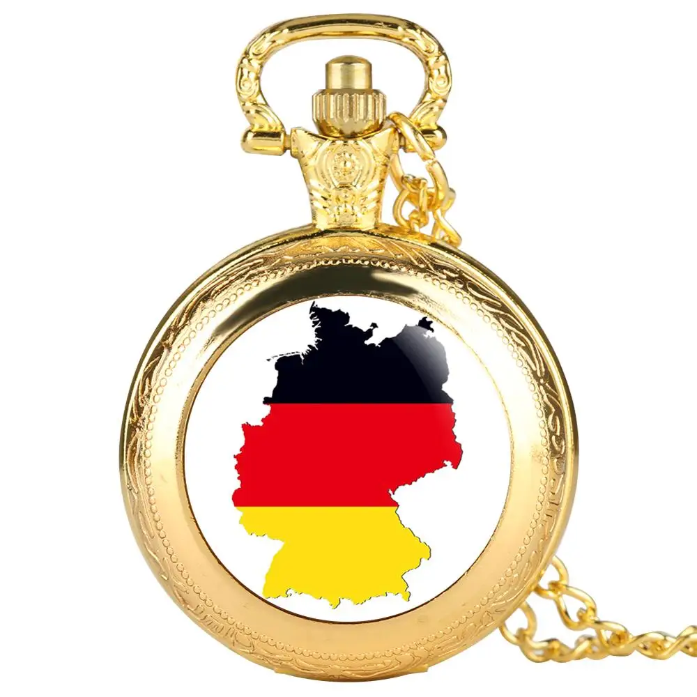 Классические карманные часы с картой Германии для женщин orologio donna аналоговые