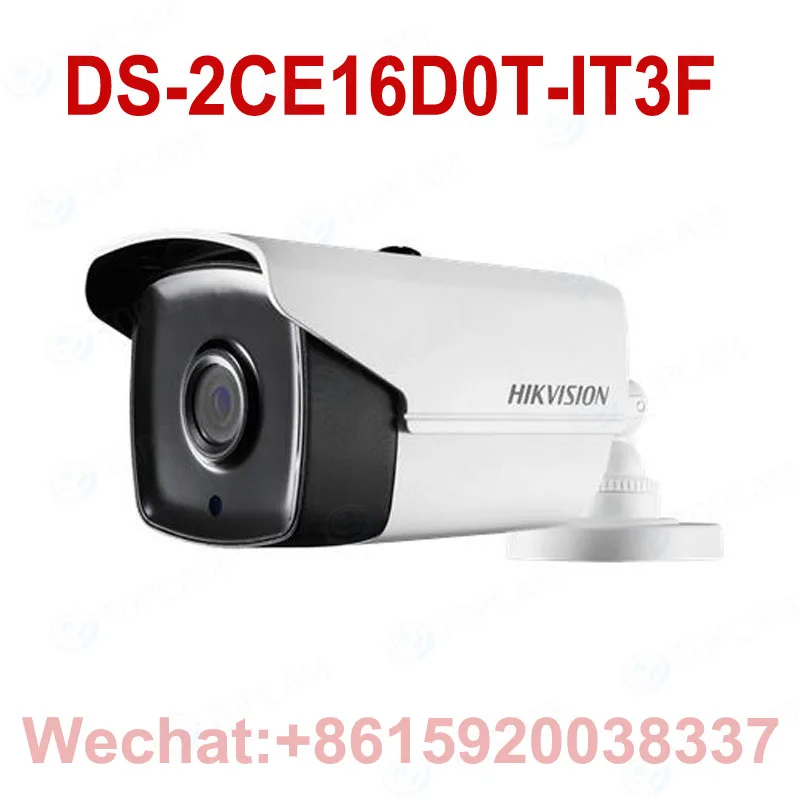 HIKVISION Международный DS-2CE16D0T-IT3F Turbo HD 1080P ИК Пуля камера переключаемая TVI/AHD/CVI/CVB IP67 водонепроницаемый