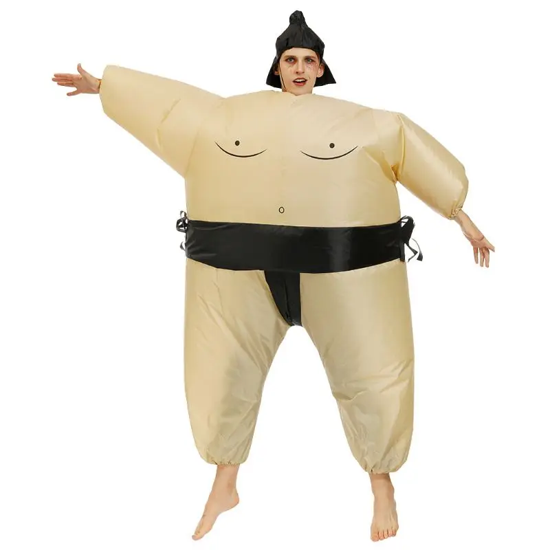 Sumo Wrestler Costume Inflatable Suit Blow Up Outfit Cosplay Party Dress for Kid and Adult 4