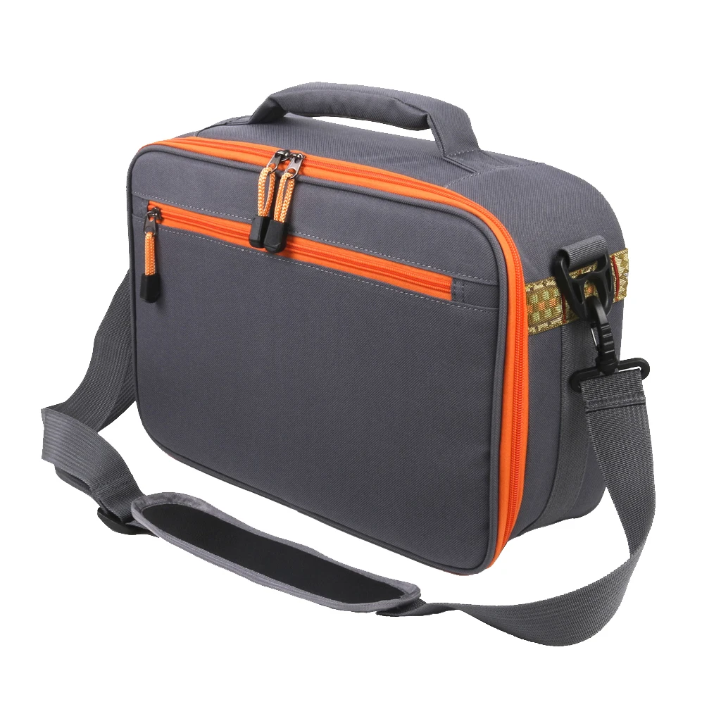 

Multi-Purpose Fly Reel Storage Bags 6-Compartment Large Fishing Tackle Bag