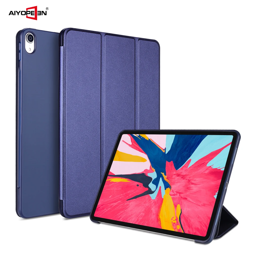 Smart Cover для iPad Pro 11 случае 2018 авто сна Wake Up Чехол, для Apple iPad Pro 11 силиконовая Мягкая задняя из искусственной кожи чехол