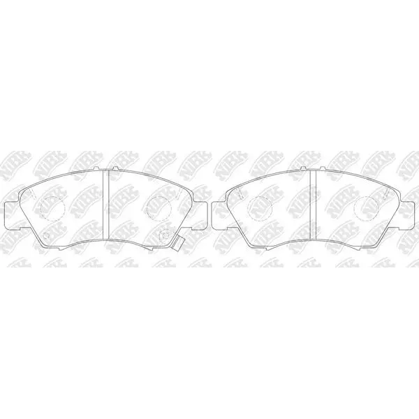 Колодки тормозные HONDA CIVIC 1.3-1.6 91-01/JAZZ 1.2/1.4 02- пер