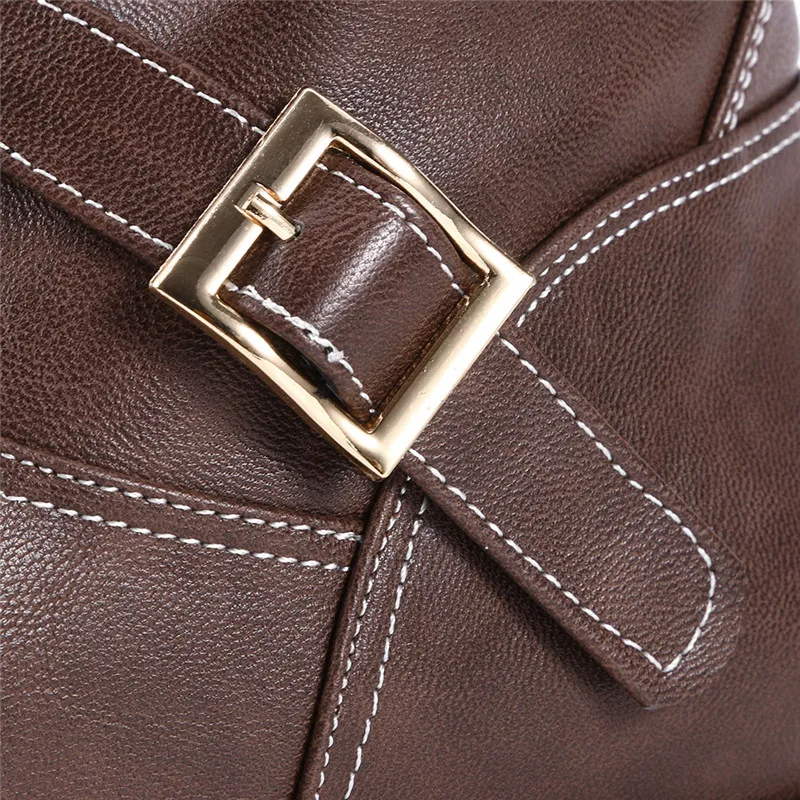 ASUMER/модные ботинки до середины икры размера плюс 36-48 осенне-зимние ботинки без застежки с круглым носком обувь на среднем каблуке женские ботинки г. Новинка