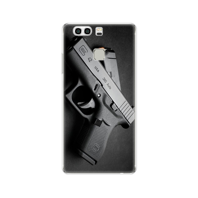 phone case for huawei P9 LITE PLUS 2016 soft tpu silicon back cover 360 full protective printing transparent coque