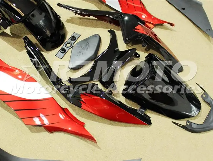 ABS полный обтекатель комплект подходит для Kawasaki ZX6R 2013 Обтекатели ZX-6R Ninja 636 599 красный серебристый черный