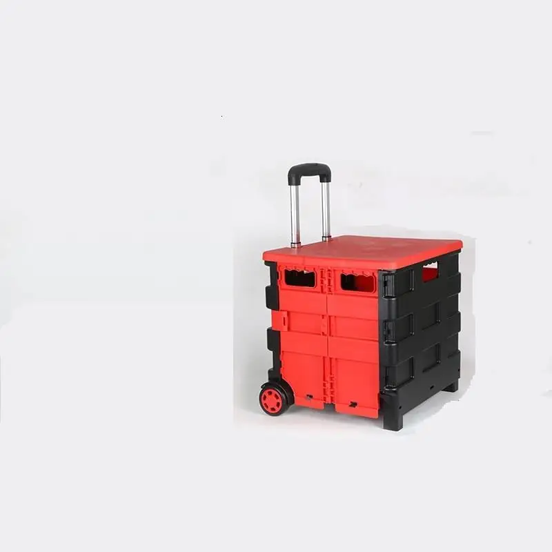 MODEL Q Piegevole складной Carro La Compra торговый стол Carrello Cucina колесница де Courses Avec Roulettes Mesa Cocina Кухонная Тележка - Цвет: MODEL Q