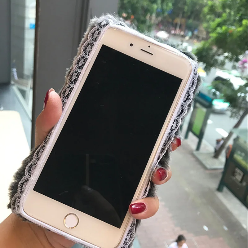 Мягкий чехол из ТПУ с милым кроликом для IPhone X 7/8 7/8Plus 6/6S Plus LFX-ING